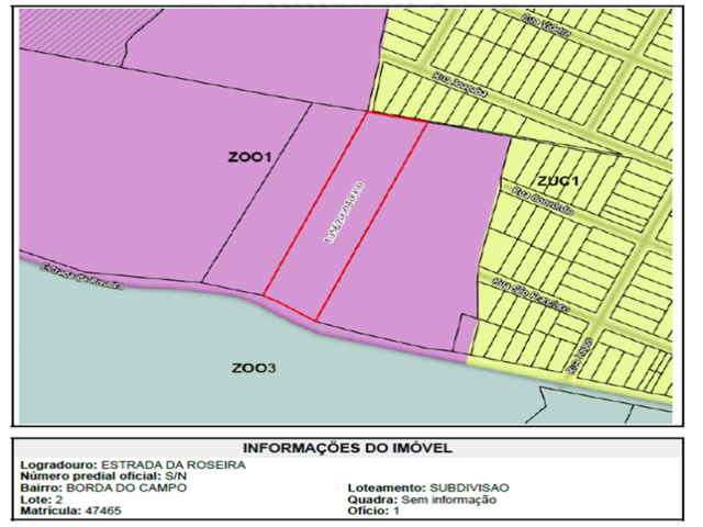 3601 - IMOVEL:- O Quinhao no 02 (dois) com a area de 9.584,92 m2, com as seguintes medidas e confrontacoes: tendo como marco