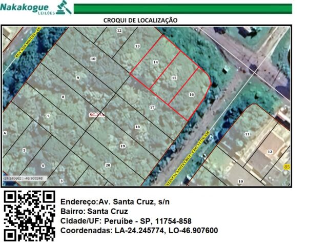 706 - O lote de terreno no 14 da quadra 27-A, da ESTANCIA SANTA CRUZ, Gleba 3, Peruibe/SP