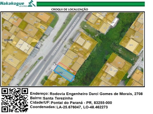 703 - Um terreno urbano designado pelo LOTE N° 724, da QUADRA No 39, da planta do Loteamento CIDADE BALNEARIA ATLANTICA