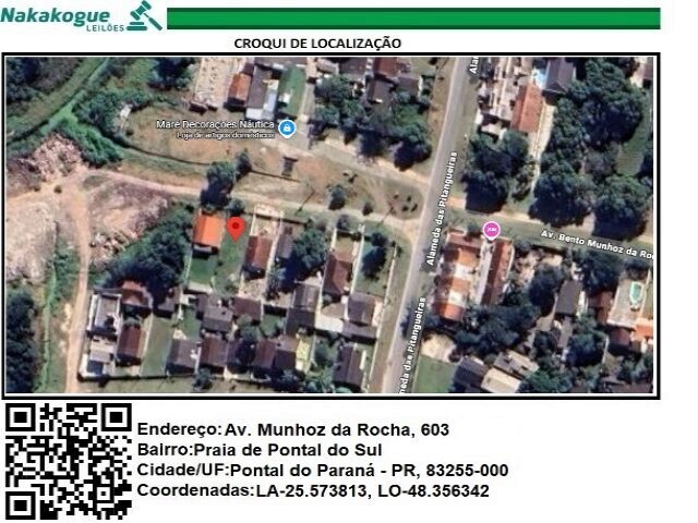 3000 - Um terreno urbano designado pelo LT. 06 da QD. 04, área 480m². Pontal do Paraná/PR.