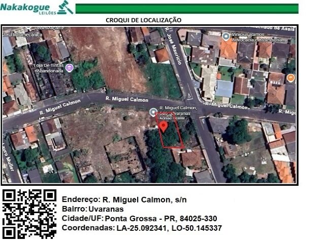 3302 - Lote de terreno no 86, quadra no 20, de forma retangular, situada na Vila Rio Branco.
